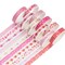 10 Rolls Sparkling Washi Tape Set 8mm Skinny Gold Foil Decorative Masking Washi Tapes for Journal,Scrapbook, Planner, DIY Crafts (Sweety Hearts)